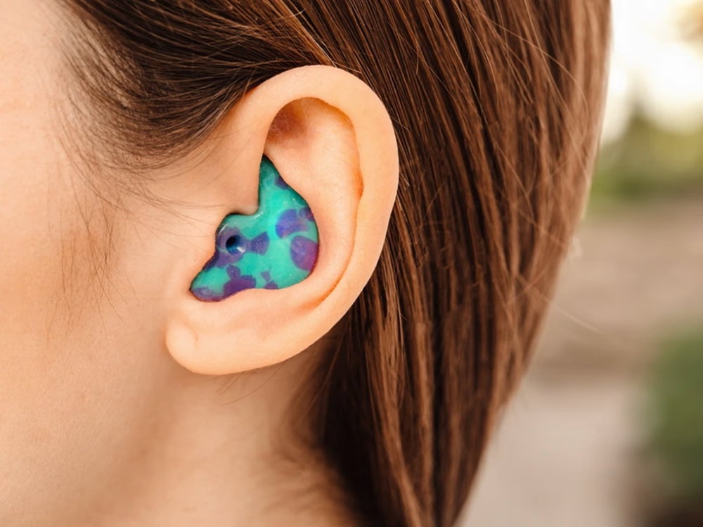 Custom-molded earplugs and earmolds fitted by an audiologist at Anne Arundel Audiology in Glen Burnie, MD